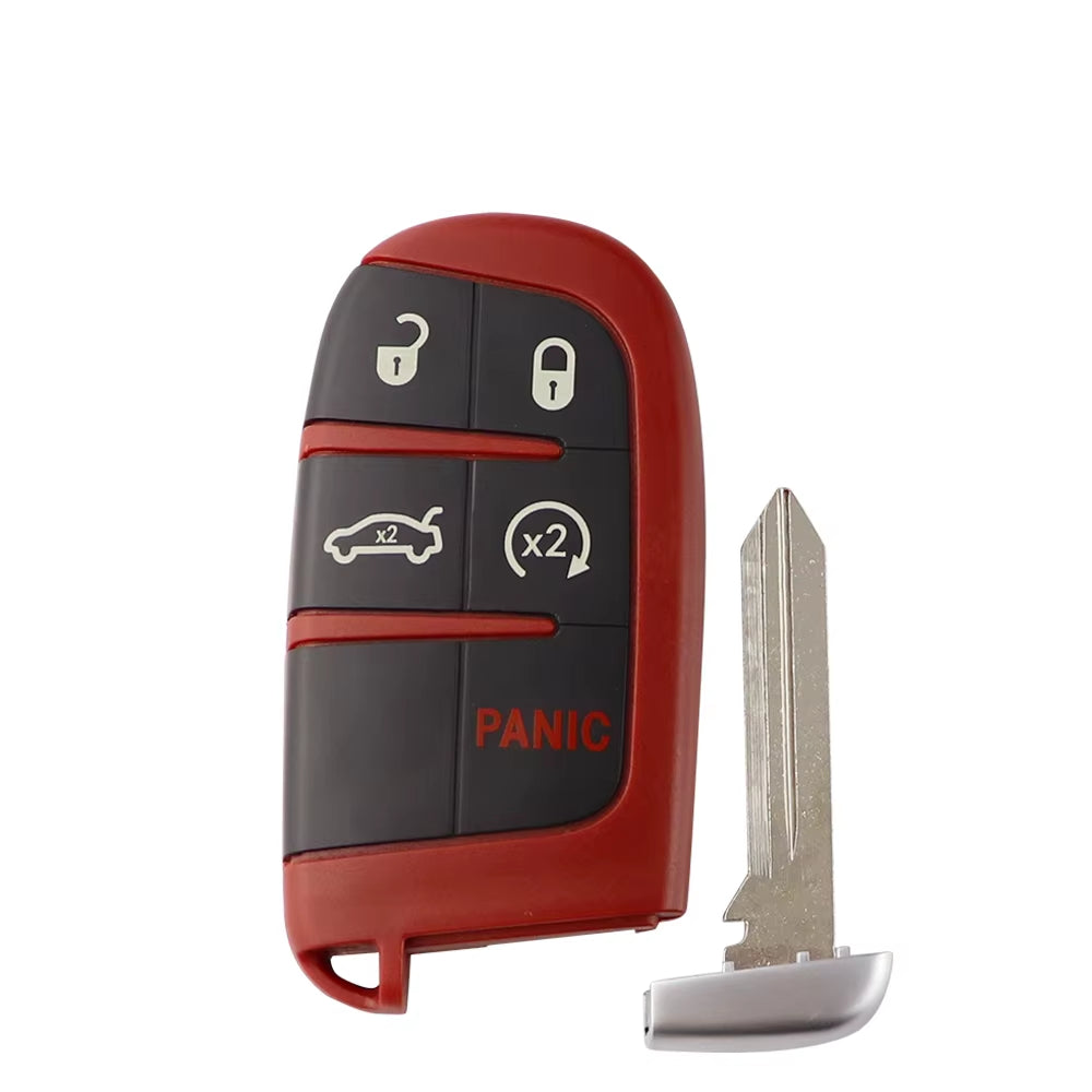 Fit for Dodge Dart Challenger Charger Durango Journey for Jeep Chrysler 300 Remote Car Key Shell Cover Case Red 5 Button