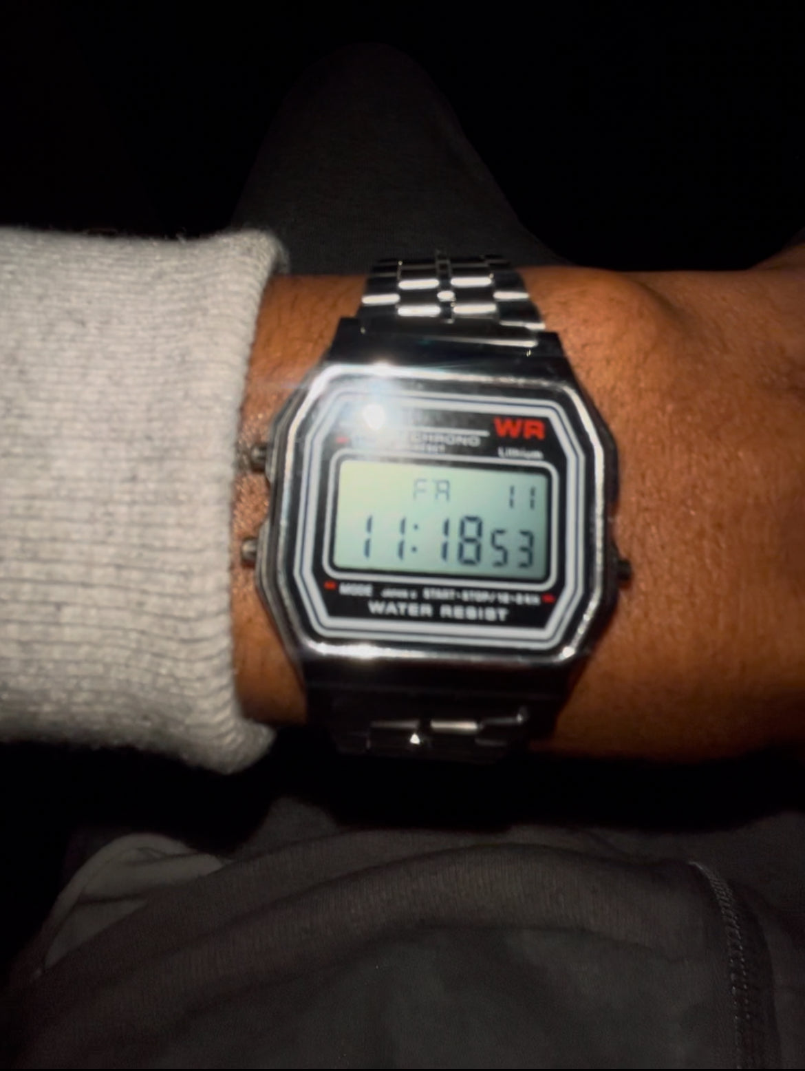 Electronic Digital Display Retro Style Clock Men'S Relogio Masculin Reloj Hombre Homme