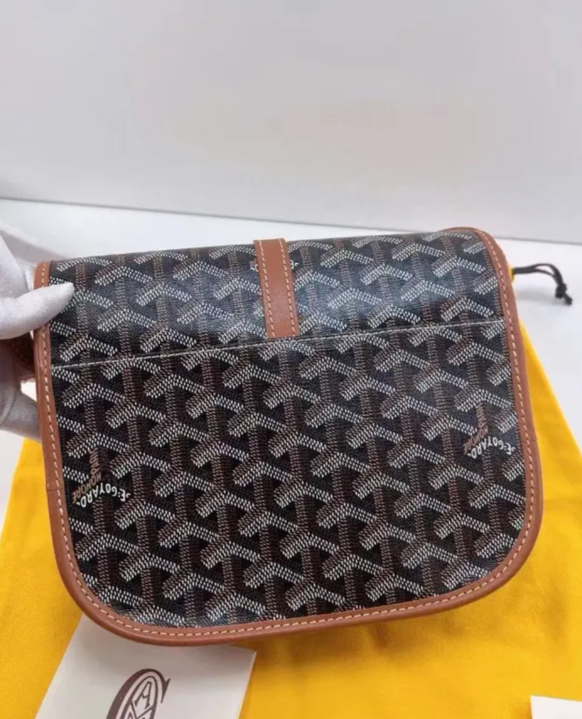 Brown Designer Fashion Luxury Shoulder Crossbody Bag Handbag