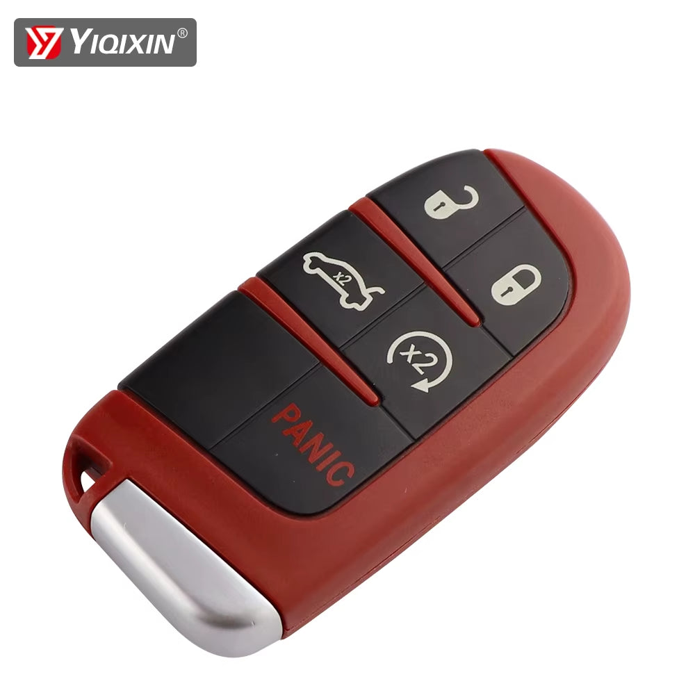 Fit for Dodge Dart Challenger Charger Durango Journey for Jeep Chrysler 300 Remote Car Key Shell Cover Case Red 5 Button