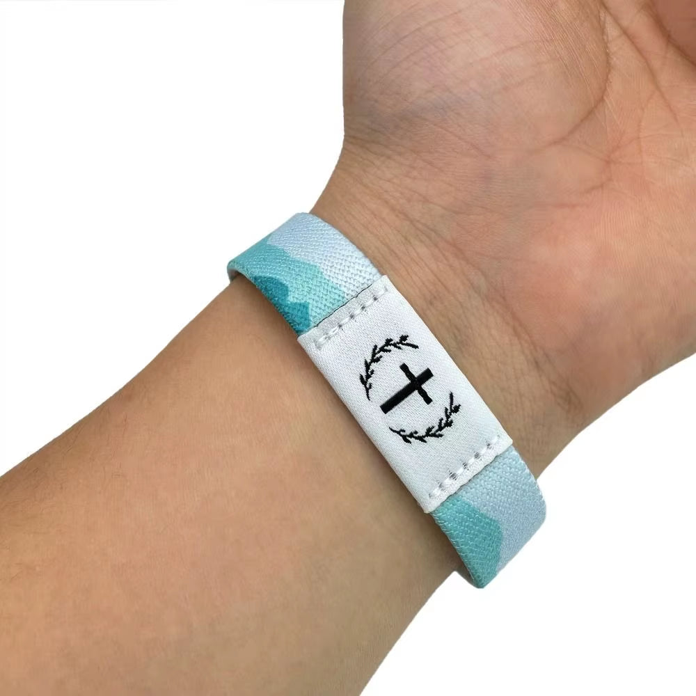 Creative Wearable Bible Wristbands Waterproof with NFC Bible Bracelet Smart Sensor Elastic Religious Bracelets Jewelry Gifts
