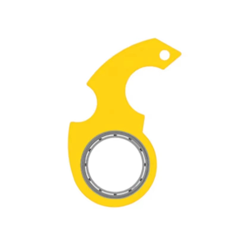 Spinner Stress Toy Keychain Metal Idget Toy Kid Fingertip Spinning Keyring Finger Fidget Ring Relieve Anxiety Boredom Party Gift