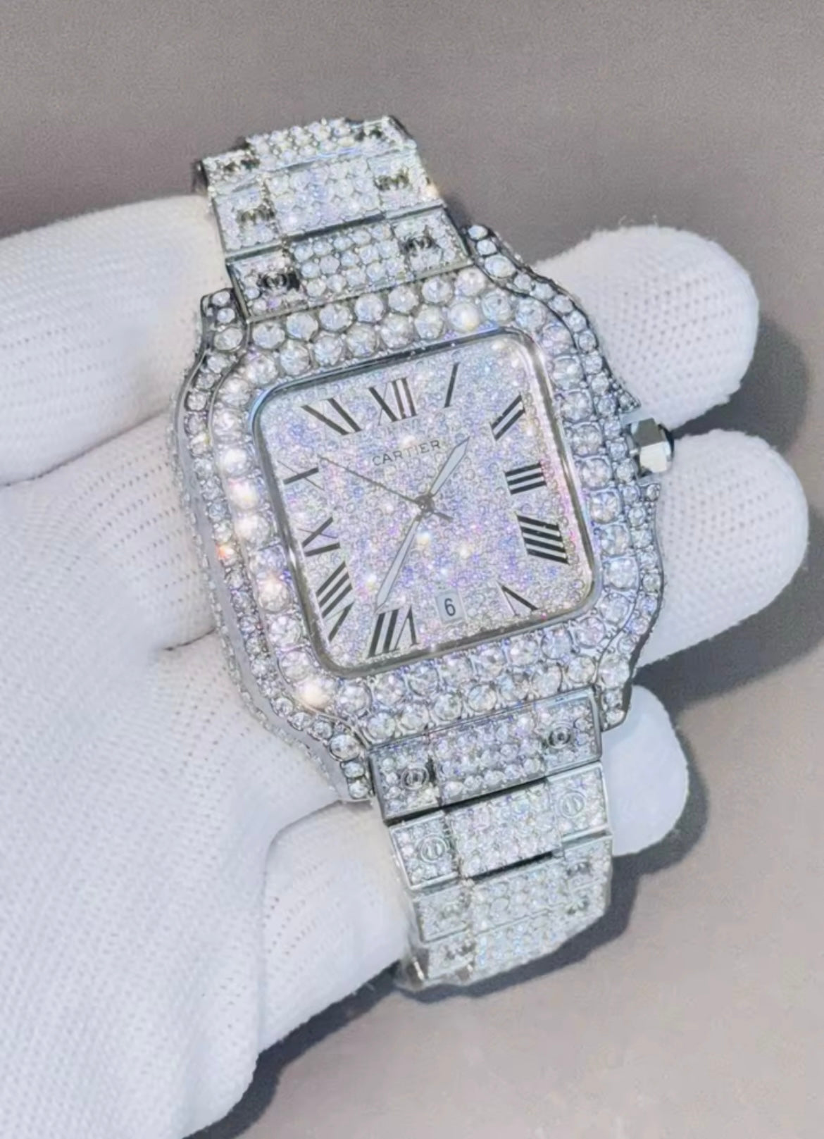 Luxury Watch for Men Hip Hop Style Bling Bling Iced Out