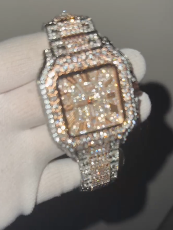 Luxury Watch for Men Hip Hop Style Bling Bling Iced Out