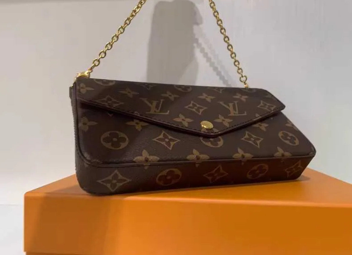Brown Luxury Designer Crossbody Bag/Purse