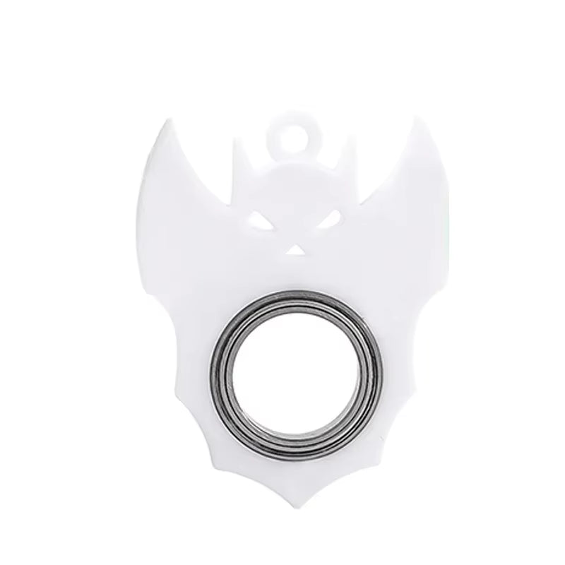 Spinner Stress Toy Keychain Metal Idget Toy Kid Fingertip Spinning Keyring Finger Fidget Ring Relieve Anxiety Boredom Party Gift