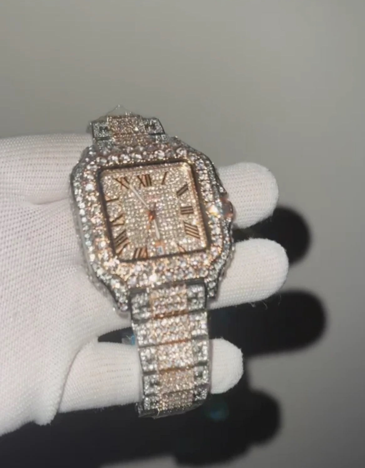 (2)Moissanite Iced Out Designer Mens Watch for Men High Quality Montre Automatic Mo