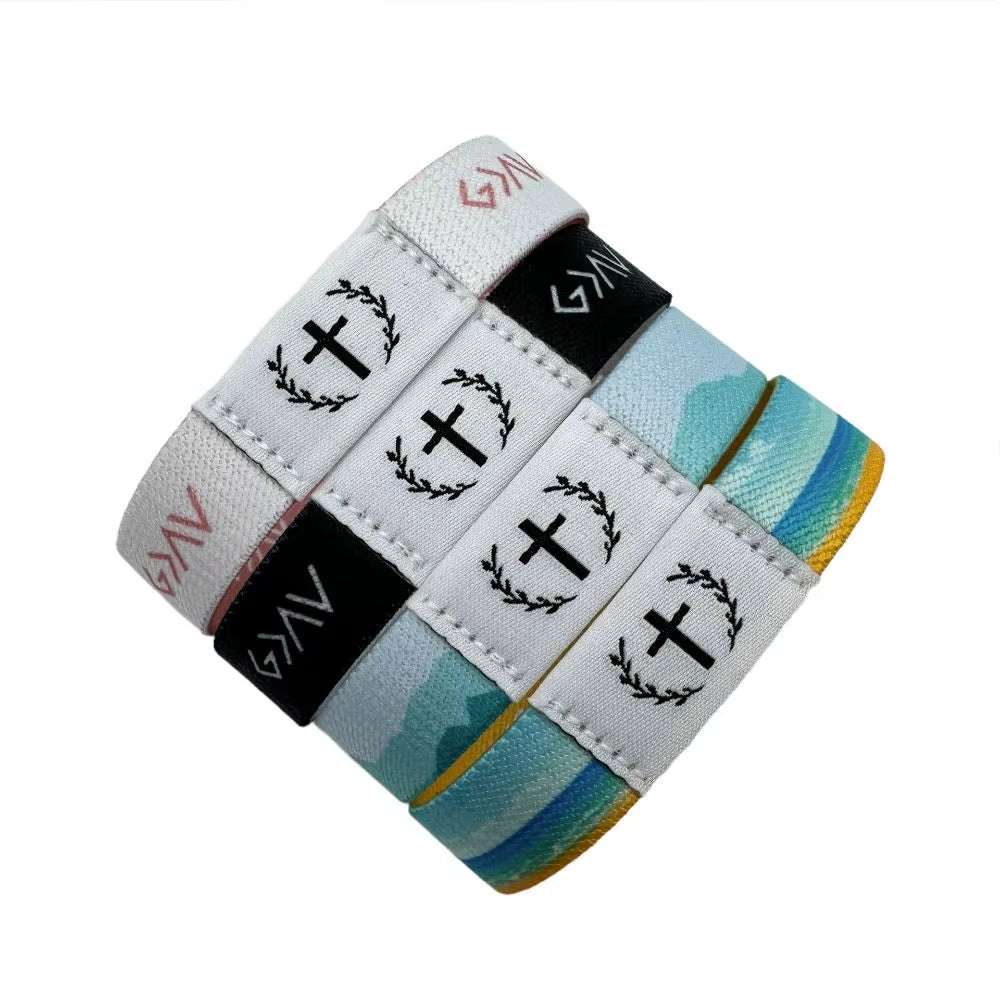 Creative Wearable Bible Wristbands Waterproof with NFC Bible Bracelet Smart Sensor Elastic Religious Bracelets Jewelry Gifts
