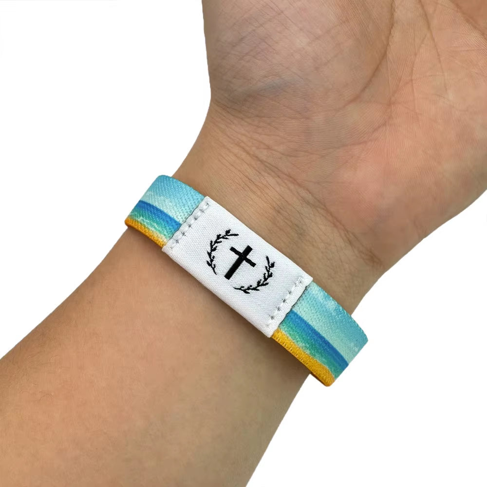 Creative Wearable Bible Wristbands Waterproof with NFC Bible Bracelet Smart Sensor Elastic Religious Bracelets Jewelry Gifts