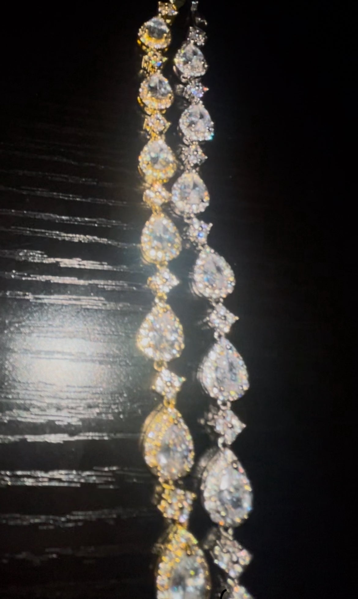 VVS Bustdown Teardrop Tennis Bracelet