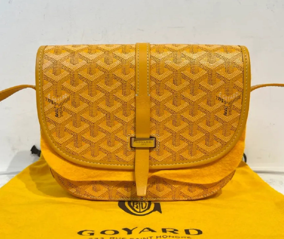 Yellow Designer Fashion Luxury Shoulder Crossbody Bag Handbag