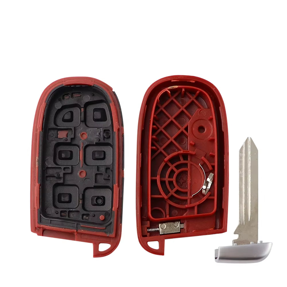 Fit for Dodge Dart Challenger Charger Durango Journey for Jeep Chrysler 300 Remote Car Key Shell Cover Case Red 5 Button
