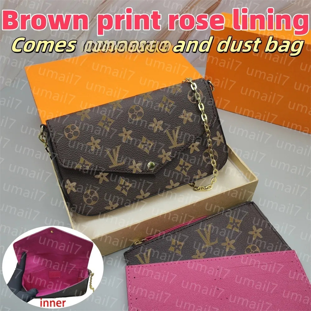 Pink Luxury Designer Crossbody/Shoulder Purse