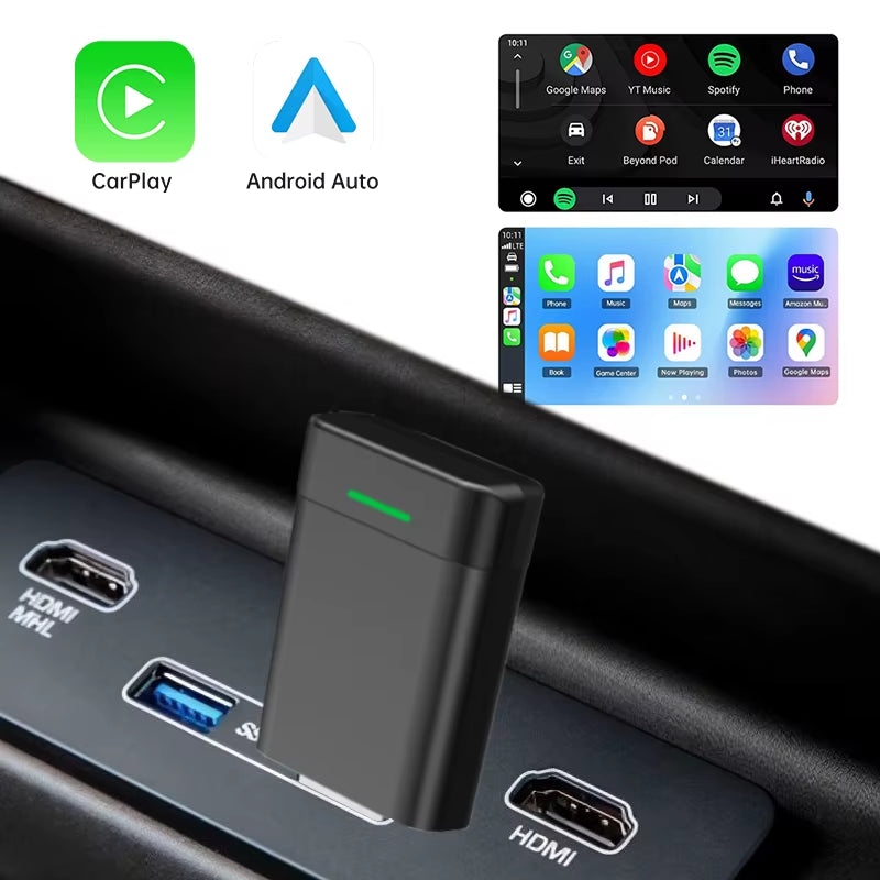 Wired to Wireless Dongle for Factory OEM Carplay Plug & Play Universal Smart Wireless Carplay Adapter