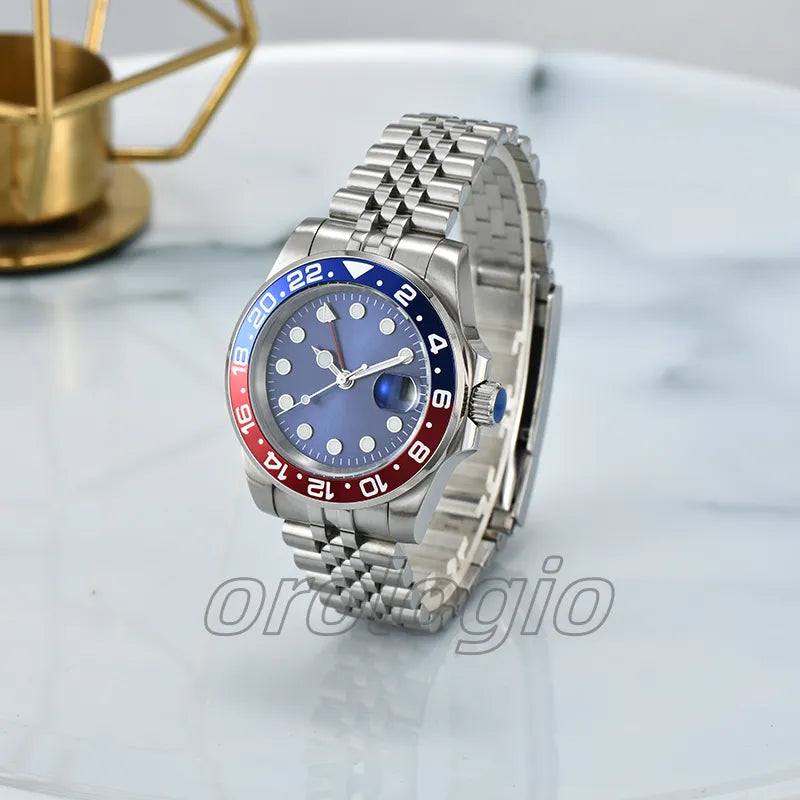 ST9 Watch U1 Mens Automatic Mechanical Ceramics Watches 40Mm Full Stainless Steel Gliding Clasp Swim Wristwatches Sapphire Super Luminous