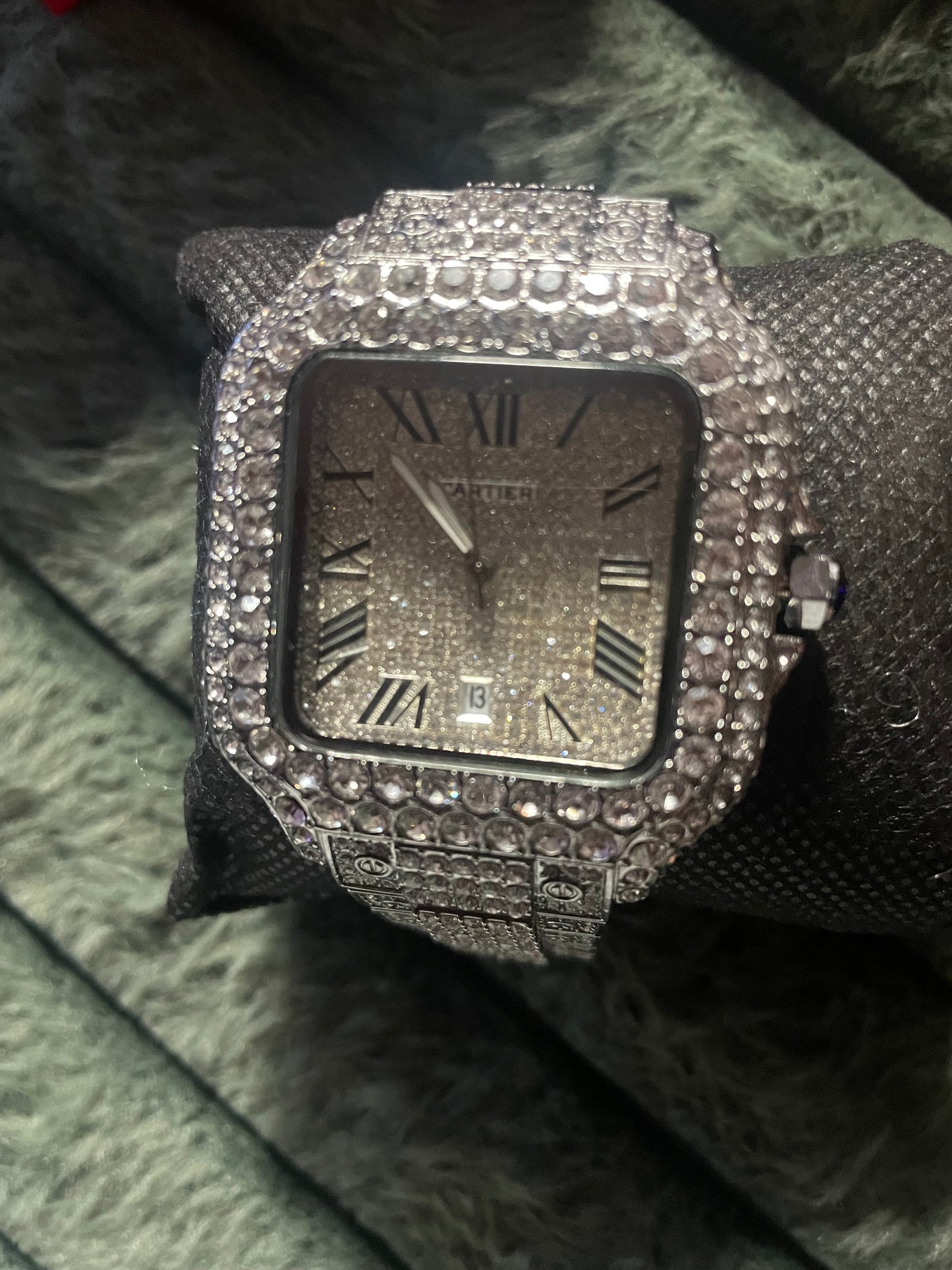 (2)Moissanite Iced Out Designer Mens Watch for Men High Quality Montre Automatic Mo