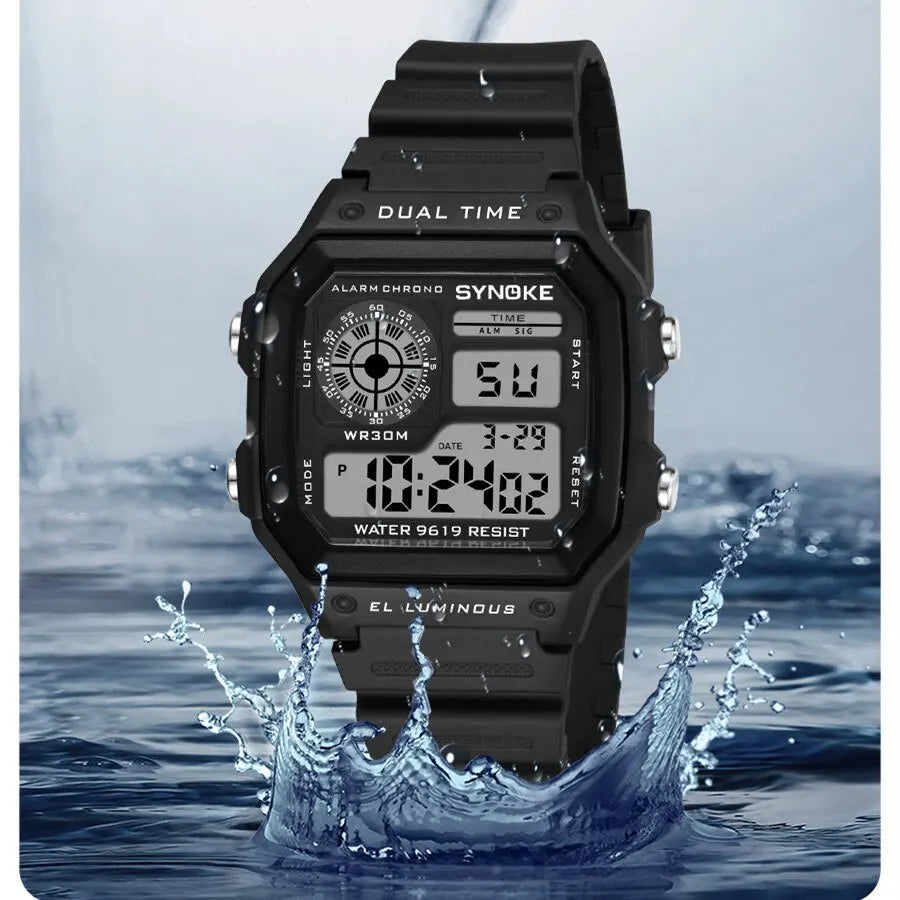 Military Digital Watches Men Sports Luminous Chronograph Waterproof Male Electronic Wrist Watches Relogio Masculino