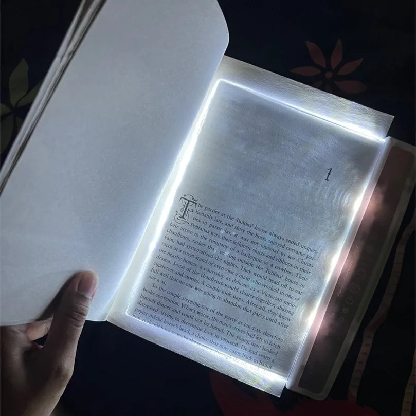 LED Flat Plate Reading Light Ultra-Thin Eye Protection Creative Portable Study Tools High-Definition Mirror Night Book Lights