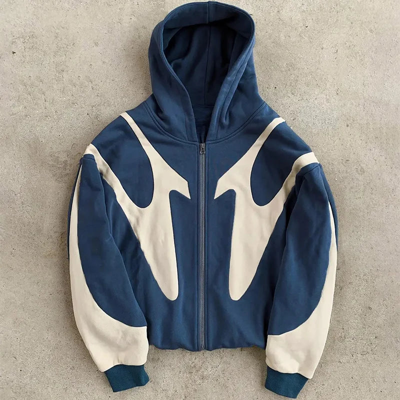 Y2K Retro Letter Printed Pattern Hoodie