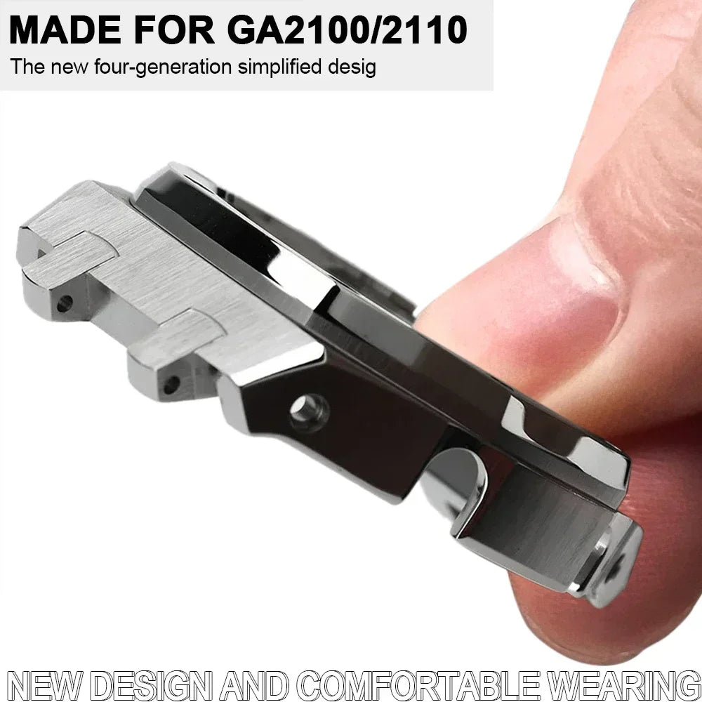 For G-SHOCK GA2100/GA2110 GAB2100 Gen4 Stainless Steel Case Bezel Rubber Strap Replacement Mod Refit Kit Accessories Wholesale