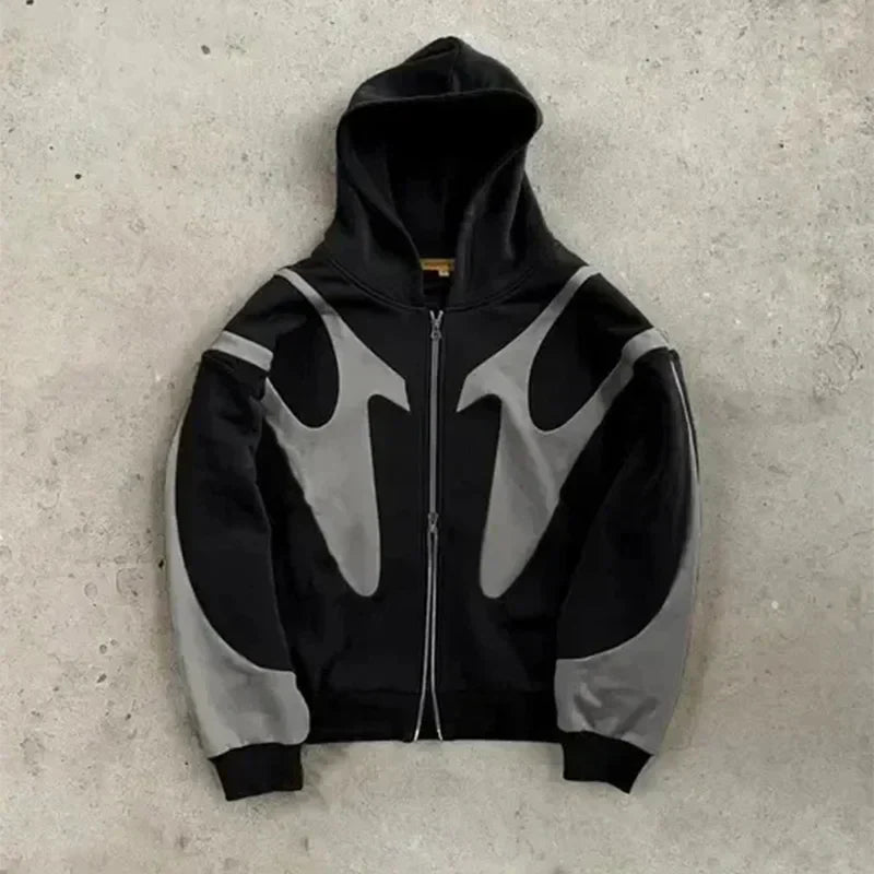 Y2K Retro Letter Printed Pattern Hoodie