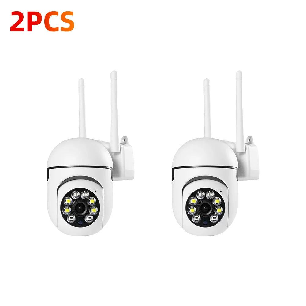 8MP Security Cameras HD Color Night Surveillance Indoor/Outdoor Motion Tracking Light Alarm CCTV Camera