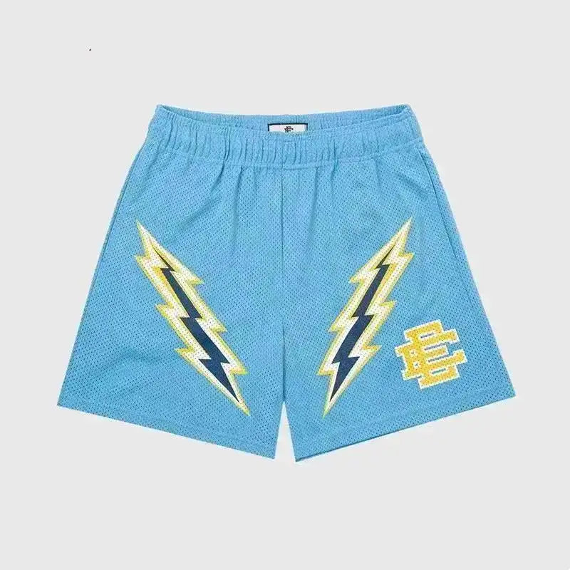 EE Basic Short NEW YORK CITY SKYLINE Men'S Casual Shorts Fitness Sports Pants Summer Gym Workout Mesh Shorts Men