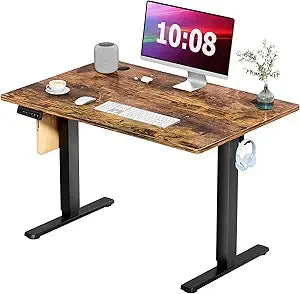 Standing Desk, Adjustable Height Electric Sit Stand up down Computer Table, 55X24 Inch Ergonomic Rising Modern Lift Motorized Ga