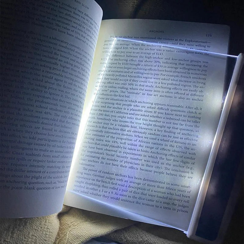 LED Flat Plate Reading Light Ultra-Thin Eye Protection Creative Portable Study Tools High-Definition Mirror Night Book Lights
