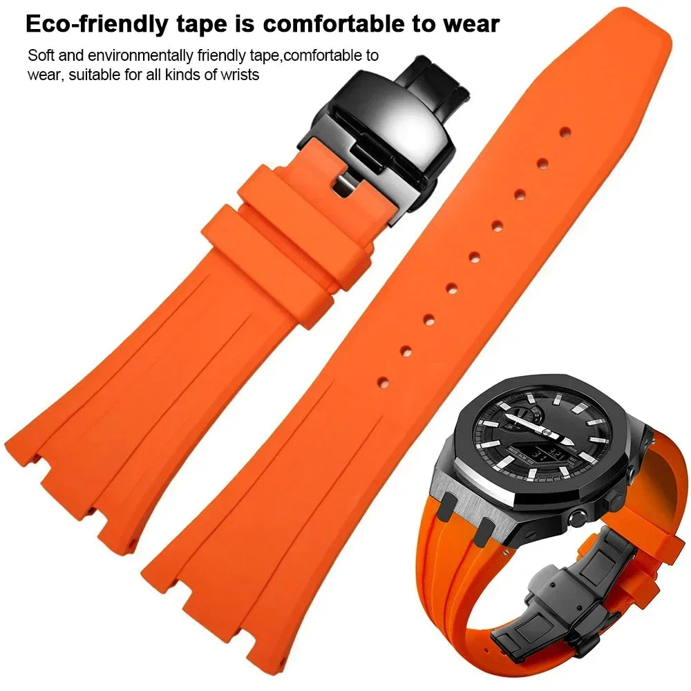 For G-SHOCK GA2100/GA2110 GAB2100 Gen4 Stainless Steel Case Bezel Rubber Strap Replacement Mod Refit Kit Accessories Wholesale