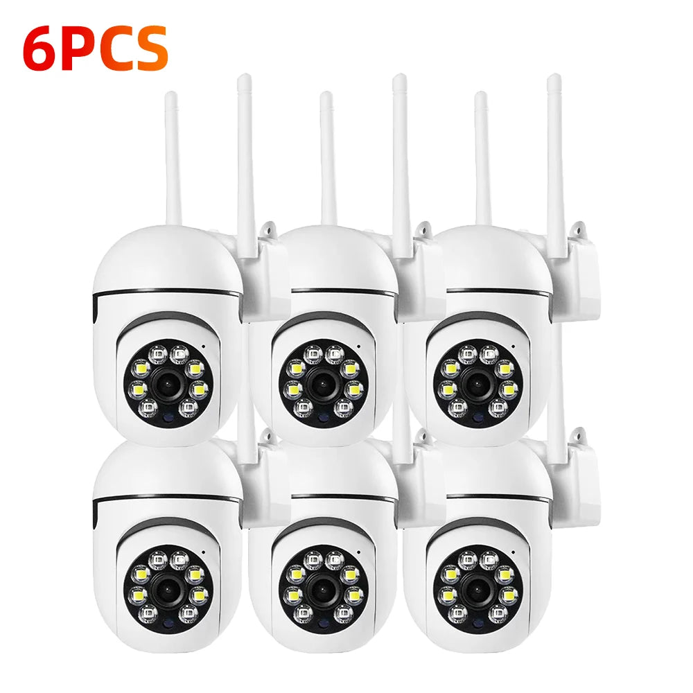 8MP Security Cameras HD Color Night Surveillance Indoor/Outdoor Motion Tracking Light Alarm CCTV Camera