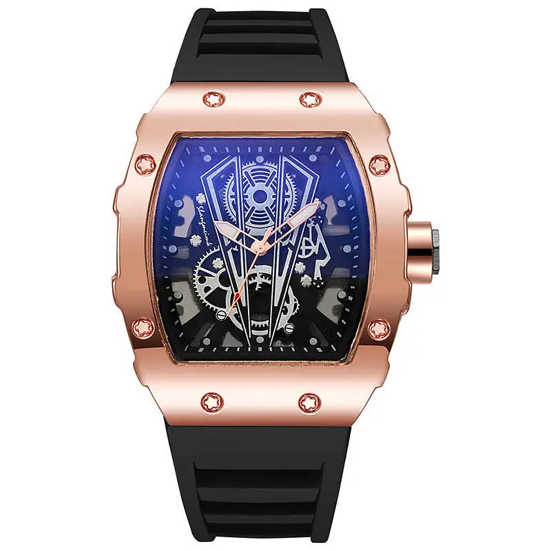 Men Watches Luxury Large Dial Quartz Watch Casual Silicone Band Men'S Sports Watches Reloj Hombre