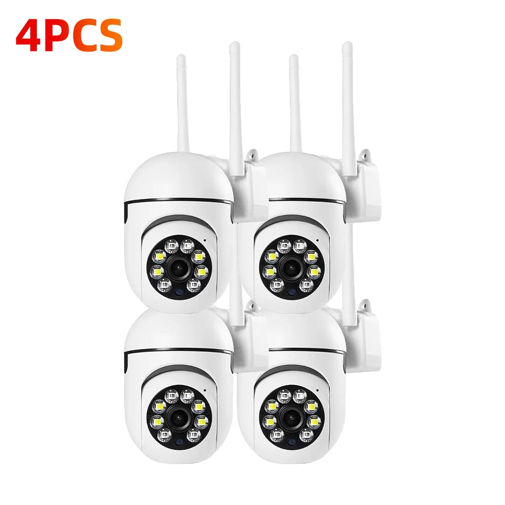 8MP Security Cameras HD Color Night Surveillance Indoor/Outdoor Motion Tracking Light Alarm CCTV Camera