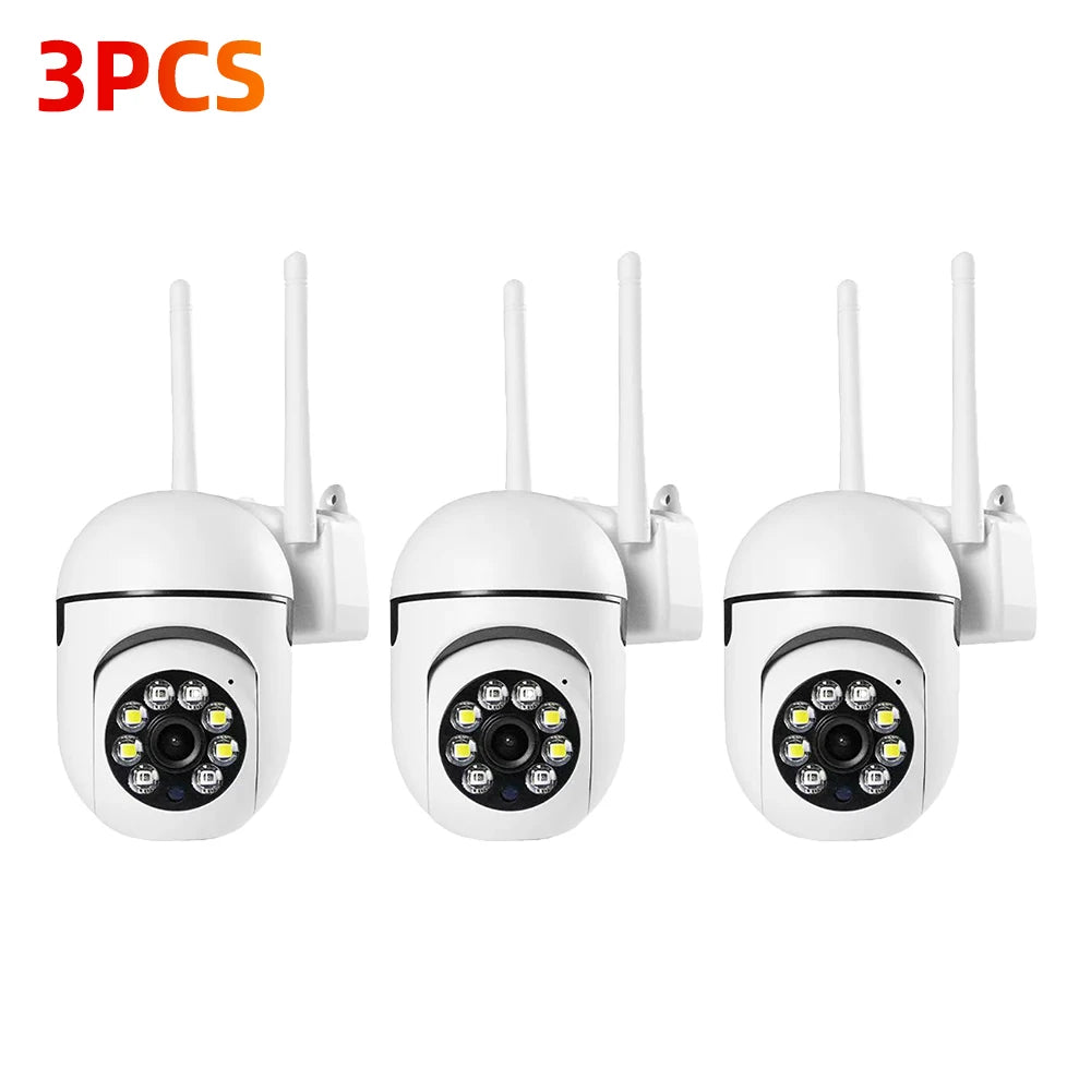 8MP Security Cameras HD Color Night Surveillance Indoor/Outdoor Motion Tracking Light Alarm CCTV Camera