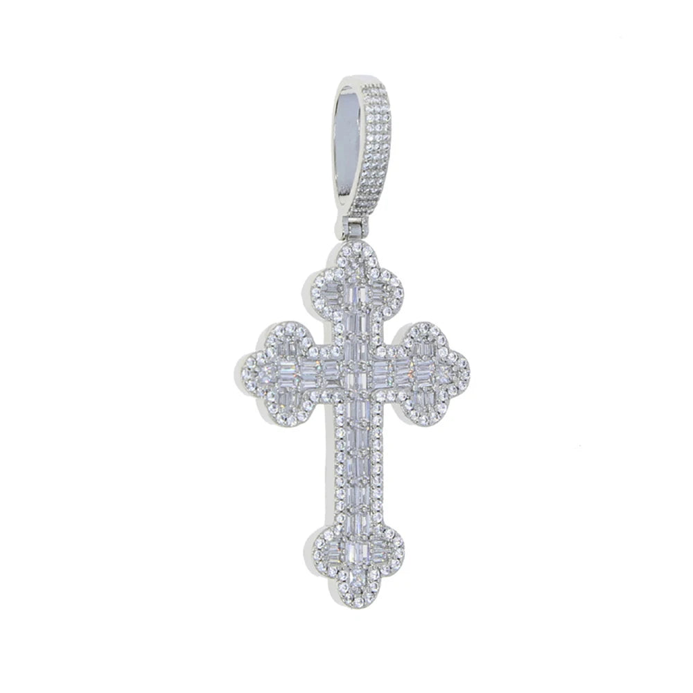 Brand New Iced Out Chain 2025 Eye+ Cross Chain Cubic Zirconia(CZ)