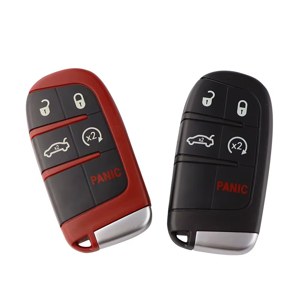 Fit for Dodge Dart Challenger Charger Durango Journey for Jeep Chrysler 300 Remote Car Key Shell Cover Case Red 5 Button