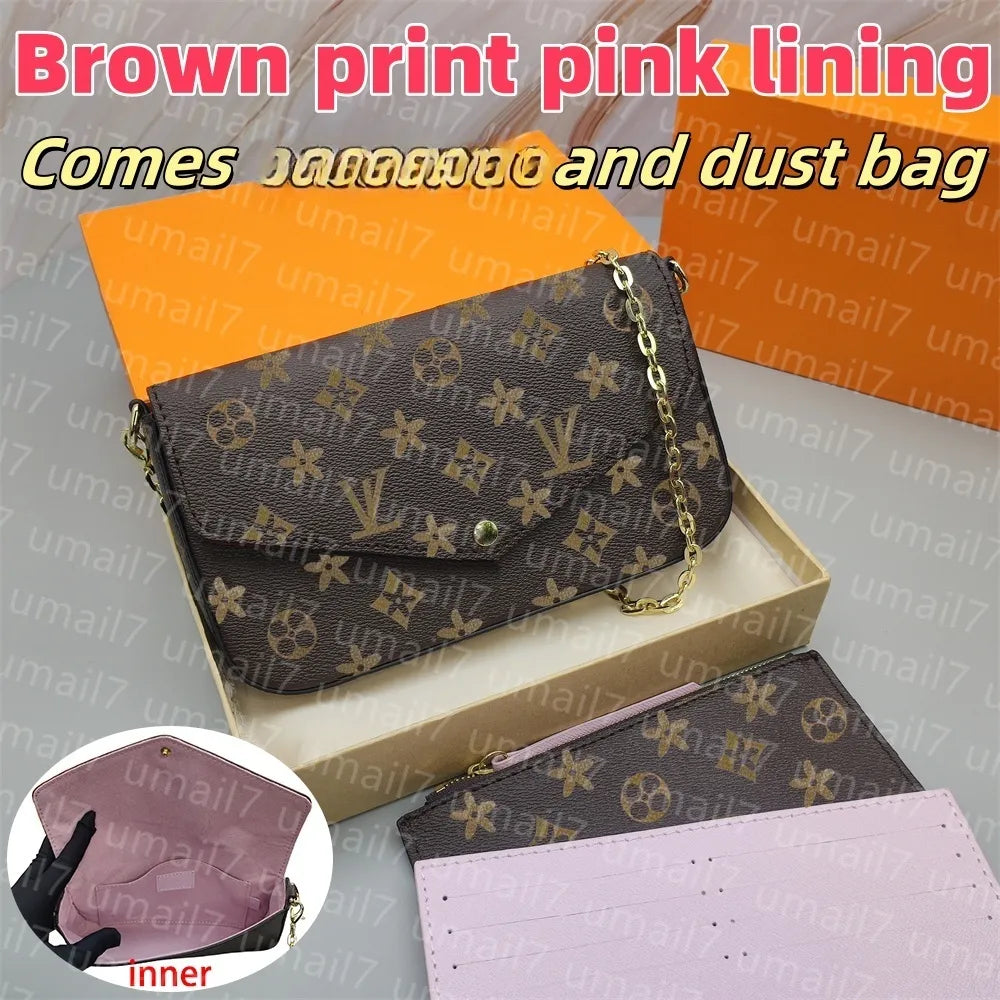 Pink Luxury Designer Crossbody/Shoulder Purse
