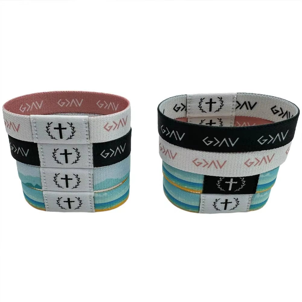 Creative Wearable Bible Wristbands Waterproof with NFC Bible Bracelet Smart Sensor Elastic Religious Bracelets Jewelry Gifts