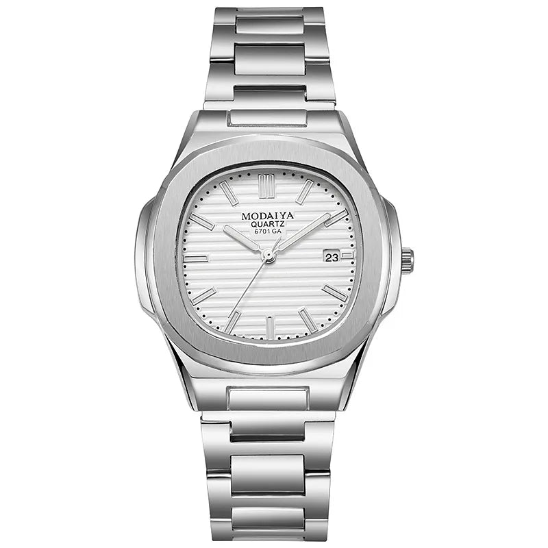 New Luxury Men Quartz Watches Automatic Date Watch Man Stainless Steel Sport Chronograph Watch for Men Clock Reloj Hombre
