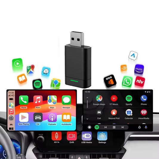 Wired to Wireless Dongle for Factory OEM Carplay Plug & Play Universal Smart Wireless Carplay Adapter