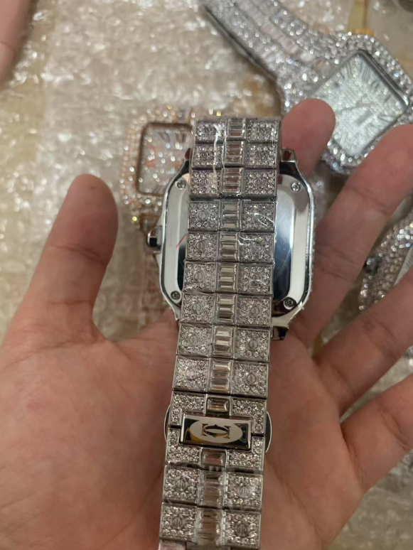 Moissanite Iced Out Designer Mens Watch for Men High Quality Montre Automatic Movement Watches Orologio. Montre De Luxe I19 38 Es