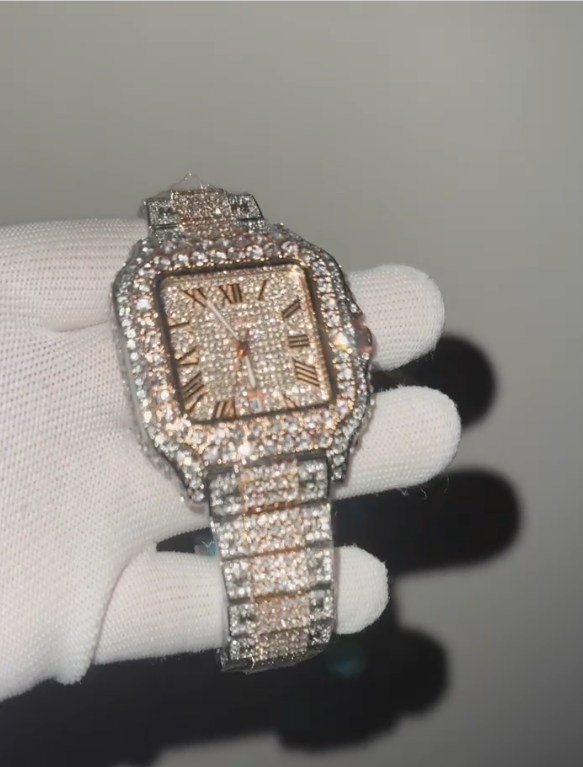  Luxury Watch for Men Hip Hop Style Bling Bling Iced Out 