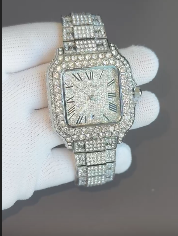  Luxury Watch for Men Hip Hop Style Bling Bling Iced Out 