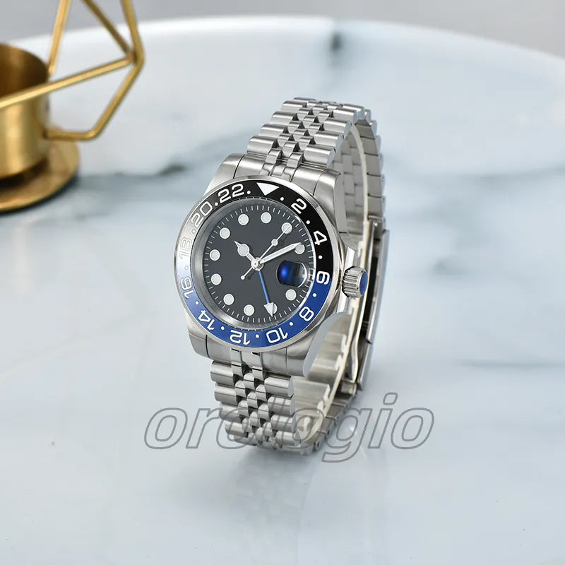 ST9 Watch U1 Mens Automatic Mechanical Ceramics Watches 40Mm Full Stainless Steel Gliding Clasp Swim Wristwatches Sapphire Super Luminous