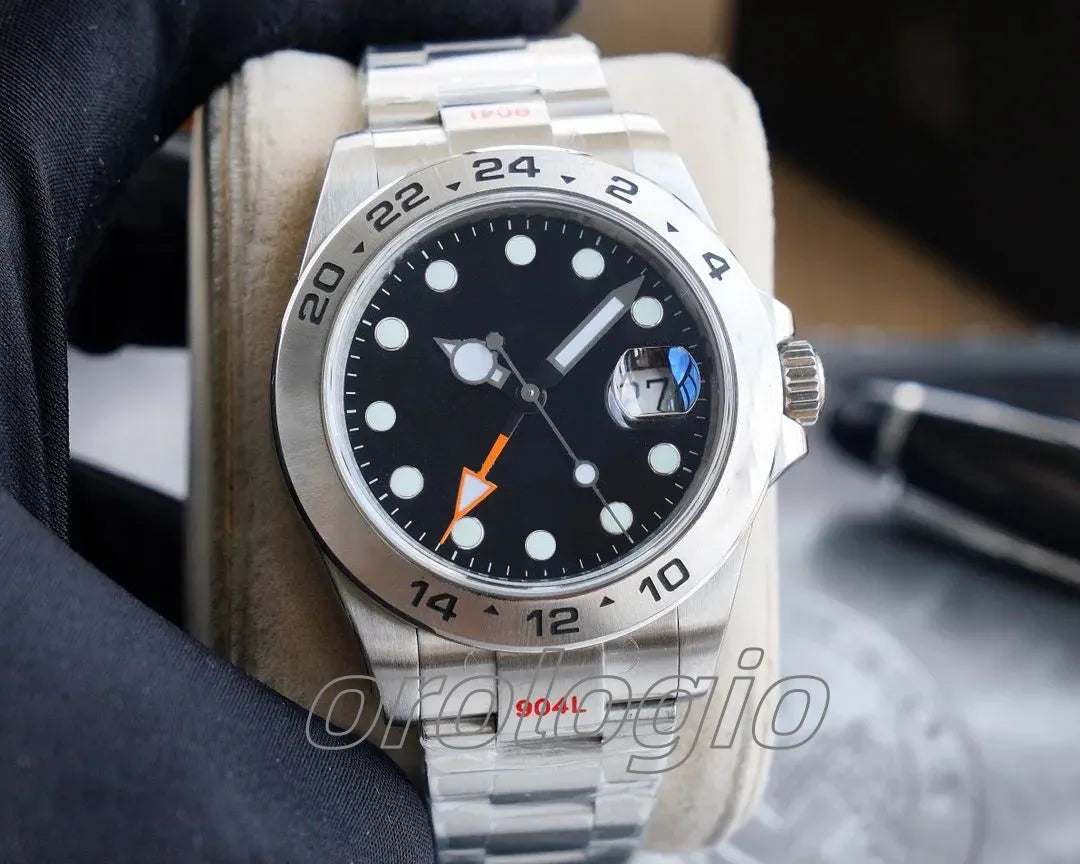 ST9 Watch U1 Mens Automatic Mechanical Ceramics Watches 40Mm Full Stainless Steel Gliding Clasp Swim Wristwatches Sapphire Super Luminous
