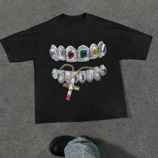  Y2K Cotton T-Shirt Harajuku Graphic Vintage Streetwear 
