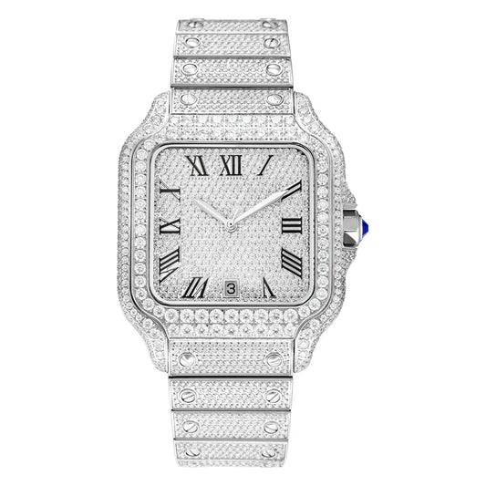 VVS Moissanite Watch Waterproof Mens Diamond Iced Out Wrist Watches