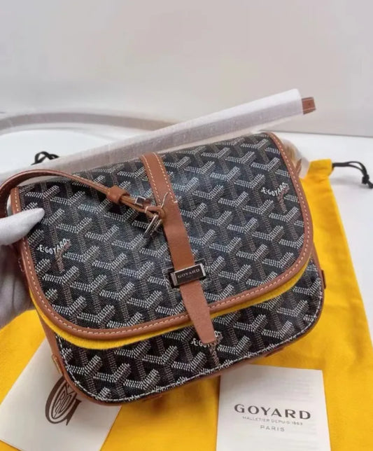 Brown Designer Fashion Luxury Shoulder Crossbody Bag Handbag