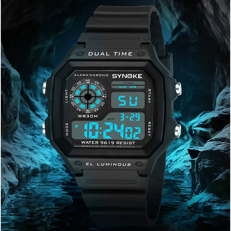 Military Digital Watches Men Sports Luminous Chronograph Waterproof Male Electronic Wrist Watches Relogio Masculino