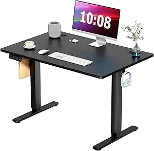 Standing Desk, Adjustable Height Electric Sit Stand up down Computer Table, 55X24 Inch Ergonomic Rising Modern Lift Motorized Ga